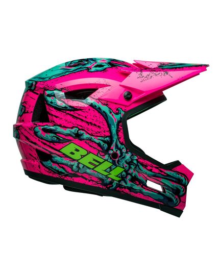 Kask full face BELL SANCTION 2 DLX MIPS bonehead gloss różowy turquoise  (LIMITED EDITION), Kolor: różowy, Rozmiar: XL (59-61 cm)