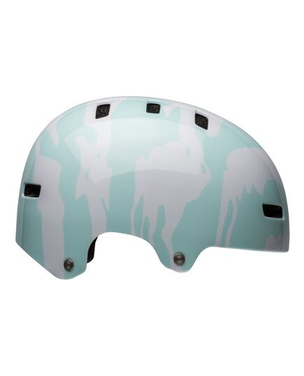 Kask juniorski BELL SPAN ravine gloss biało-niebieski, Kolor: błękitny, Rozmiar: XS (49-53 cm)