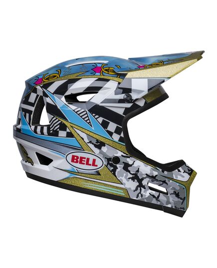 Kask full face BELL SANCTION 2 DLX MIPS caiden 24 gloss czarny biały  (LIMITED EDITION), Kolor: niebieski, Rozmiar: XL (59-61 cm)