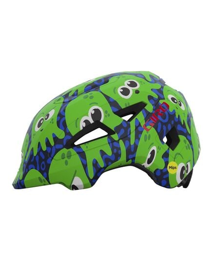 Kask dziecięcy GIRO SCAMP II matte midnight bright green inked, Kolor: zielony, Rozmiar: XS (45-49 cm)