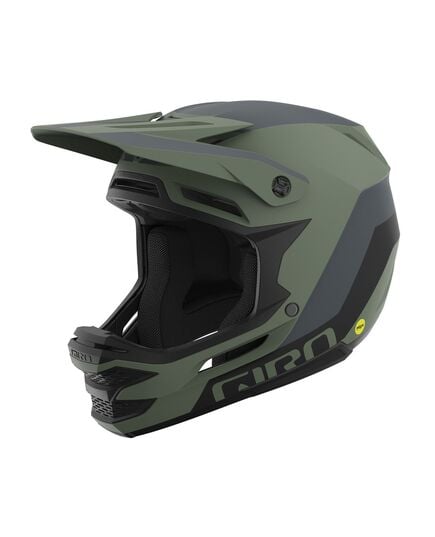 Kask full face GIRO INSURGENT SPHERICAL matte hedge green ciemny shark, Kolor: zielony, Rozmiar: M/L (55-59 cm)