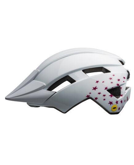 Kask dziecięcy BELL SIDETRACK II INTEGRATED MIPS biały stars, Kolor: biało-czerwony, Rozmiar: Uniwersalny (47-54 cm)