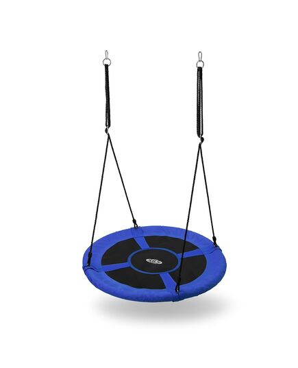 NILS FUN huśtawka dla dzieci bocianie gniazdo 100cm NB5031 niebieska, Kolor: niebieski, Rozmiar: one size