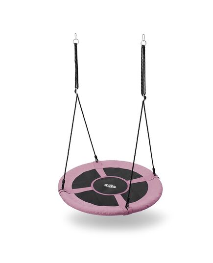 NILS FUN huśtawka dla dzieci bocianie gniazdo 100cm NB5031 różowy, Kolor: różowy, Rozmiar: one size