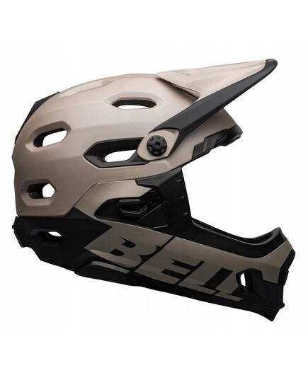 Kask full face BELL SUPER DH MIPS SPHERICAL matte gloss sand czarny, Kolor: beżowy, Rozmiar: L (58-62 cm)