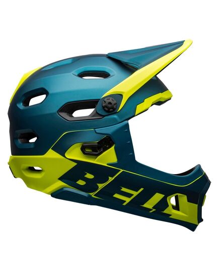 Kask full face BELL SUPER DH MIPS SPHERICAL matte gloss niebieski hi-viz, Kolor: niebieski, Rozmiar: S (52-56 cm)