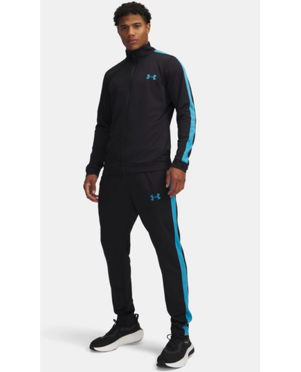 UNDER ARMOUR komplet dresowy męski bluza i spodnie UA Rival Knit czarny, Kolor: czarny, Rozmiar: XL