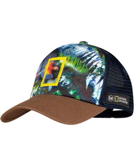 BUFF TRUCKER CAP SCARLETT MACAW