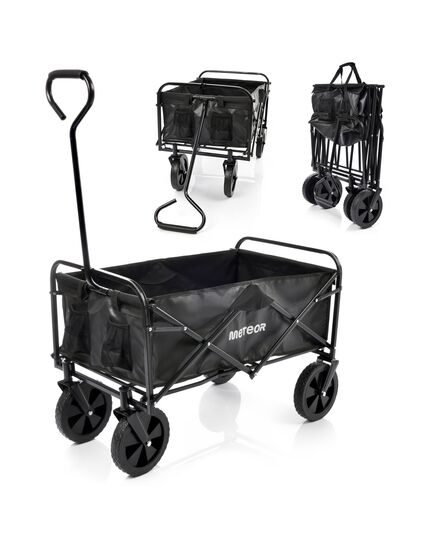 METEOR wózek transportowy turystyczny na plaże X-200 czarny