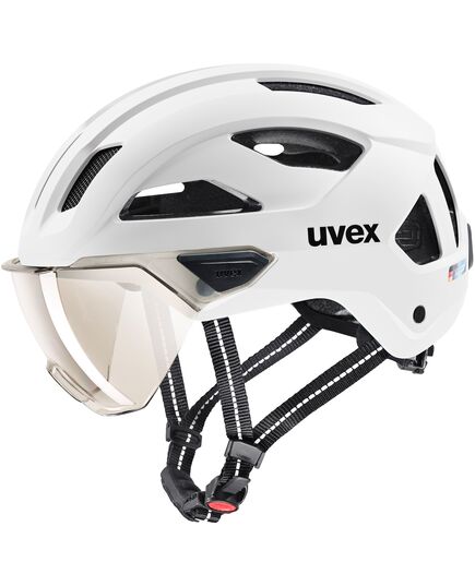 Uvex Kask UVEX Stride visor biały, Kolor: biały