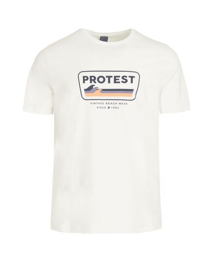 PROTEST Koszulka męska PRTCAARLO biała, Kolor: beżowy, Rozmiar: S