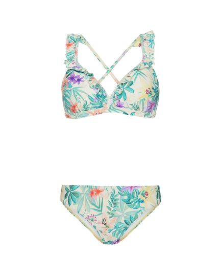 PROTEST Bikini damskie PRTAMBESIA w kwiaty, Kolor: żółty, Rozmiar: 36B