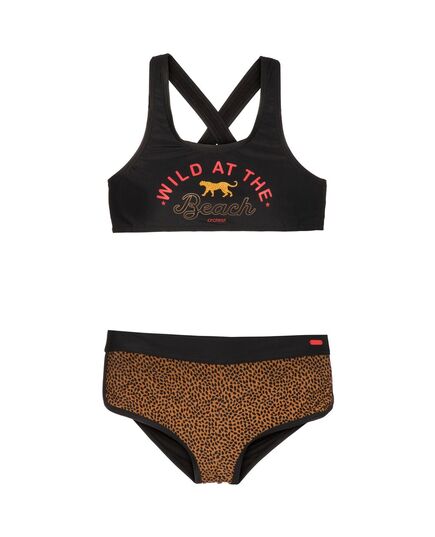 PROTEST Bikini dziecięce LINE JR bikini, Kolor: czarny, Rozmiar: 104