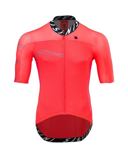 Koszulka Kolarska Męska SILVINI Stelvio MD1604, Kolor: czerwony, Rozmiar: M