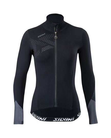 Koszulka Kolarska Damska SILVINI Calvana WD1618, Kolor: czarny, Rozmiar: XL