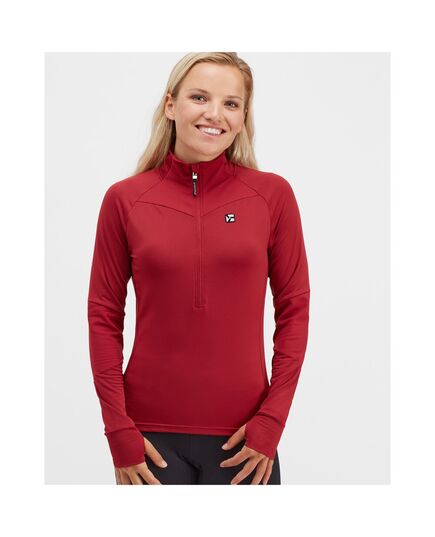 Bluza do Narciarstwa Biegowego Damska SILVINI Latera WJ1903, Kolor: czerwony, Rozmiar: M