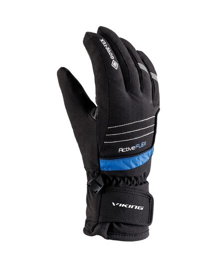 Rękawice Sportowe Dziecięce VIKING Helix GTX Ski Kids, Kolor: czarno-niebieski, Rozmiar: 4