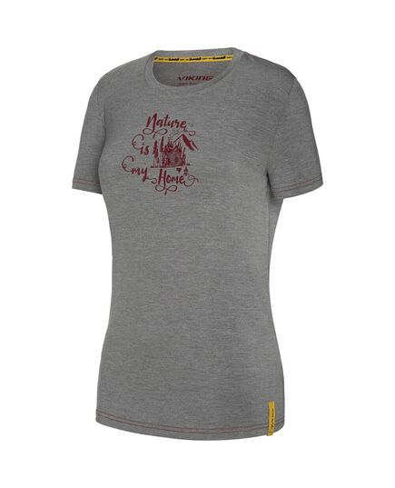 VIKING T-shirt Lenta Bamboo Light Lady, Kolor: szary, Rozmiar: XS