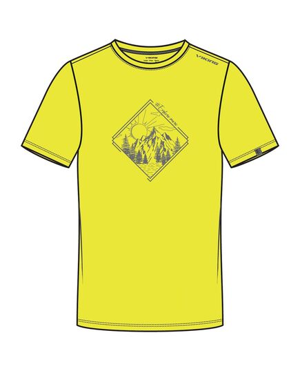VIKING T-shirt Lako Bamboo Man, Kolor: żółty, Rozmiar: S