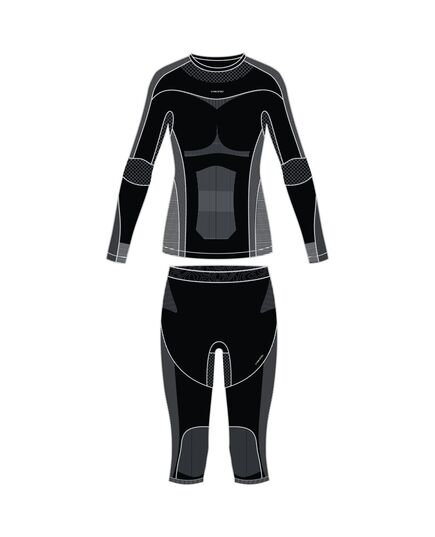 VIKING Bielizna Gaja Lady Set 3/4, Kolor: czarny, Rozmiar: S