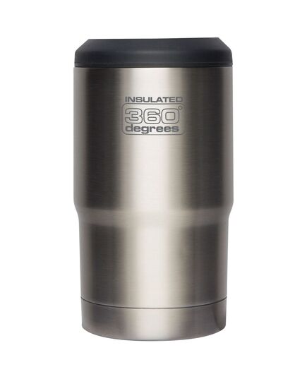 360 DEGREES Butelka Vacuum Insulated Beer Cozy, Kolor: srebrny, Pojemność (ml): 375