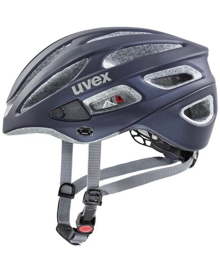 UVEX Kask rowerowy True cc, Kolor: granatowy, Rozmiar: 52-55