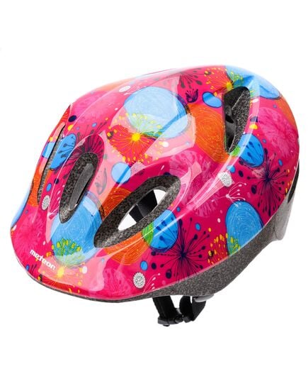 METEOR Kask Rowerowy KS05 Pink Abstrakt Różowy S 48-52 cm