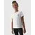 4F koszulka dziecięca bawełniana t-shirt dla dziewczynek F1549 biały, Kolor: biały, Rozmiar: 128