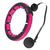 HMS HHM16 HULA HOP BLACK/PINK Z MAGNESAMI I OBCIĄŻNIKIEM + LICZNIK, Kolor: czarny/różowy