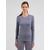 ODLO Koszulka damska BL TOP crew neck l/s MERINO 200 czarna, Kolor: szary, Rozmiar: M
