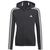 adidas Bluza dziewczęca Girls Essentials 3S Full-zip Hoodie GQ8356, Kolor: czarny, Rozmiar: 134 cm