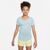 Nike T-Shirt dziewczęcy Dri-Fit girls DZ3583 442 błękitny, Kolor: niebieski, Rozmiar: M (137-147cm)