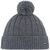 Czapka Eisbar Ayo Pompon MÜ z wełną merino szara, Kolor: szary, Rozmiar: one size