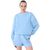4F bluza bawełniana damska 4FWMM00TSWSF1765 błękitna baby blue, Kolor: niebieski, Rozmiar: XL