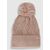 4F czapka damska zimowa beanie 4FJWAW25ACAPF647 beżowa, Kolor: beżowy, Rozmiar: one size