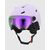 4F kask narciarski z wbudowanymi goglami i regulowaną wentylacją U096 fioletowy, Kolor: fioletowy, Rozmiar: 55-59