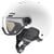 UVEX Kask narciarski Wanted Visor pro V, Kolor: biały, Rozmiar: 54-58