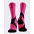 Skarpety unisex X-Socks BIKE EXPERT CREW FLUO PINK/X BLACK różowe, Kolor: różowy, Rozmiar: 39/41
