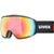 UVEX Victorious CV gogle narciarskie snowboard Colorvision S2 kontrastowe czarwone, Kolor: czerwony, Rozmiar: one size