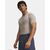 Under Armour koszulka męska z krótkim rękawem treningowa HeatGear beżowa, Kolor: beżowy, Rozmiar: M
