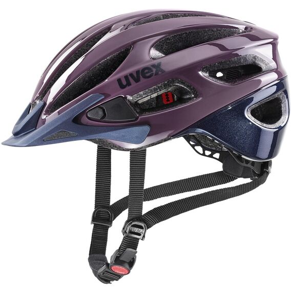 UVEX Kask rowerowy True, Kolor: fioletowy, Rozmiar: 52-55