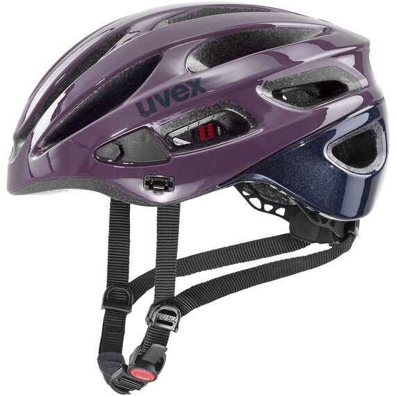 UVEX Kask rowerowy True, Kolor: fioletowy, Rozmiar: 52-55, 2 zdjęcie