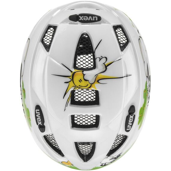 UVEX Kask rowerowy dziecięcy Kid 2, Kolor: wielokolorowy, Rozmiar: 46-52, 4 zdjęcie