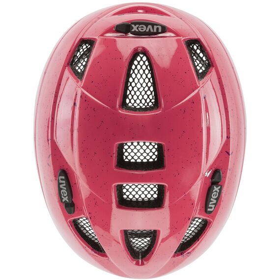 UVEX Kask rowerowy dziecięcy Kid 2, Kolor: różowy, Rozmiar: 46-52, 2 zdjęcie