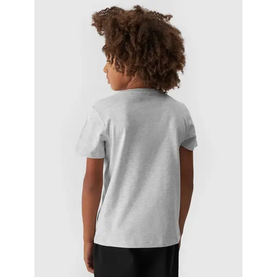 4F JUNIOR T-shirt bawełniany M1627 szary, Kolor: szary, Rozmiar: 164, 3 zdjęcie