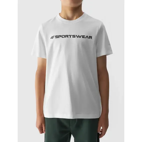 4F JUNIOR T-shirt bawełniany M1552 biały, Kolor: biały, Rozmiar: 158, 4 zdjęcie 4F JUNIOR T-shirt bawełniany M1552 biały, Kolor: biały, Rozmiar: 158, 4 zdjęcie
