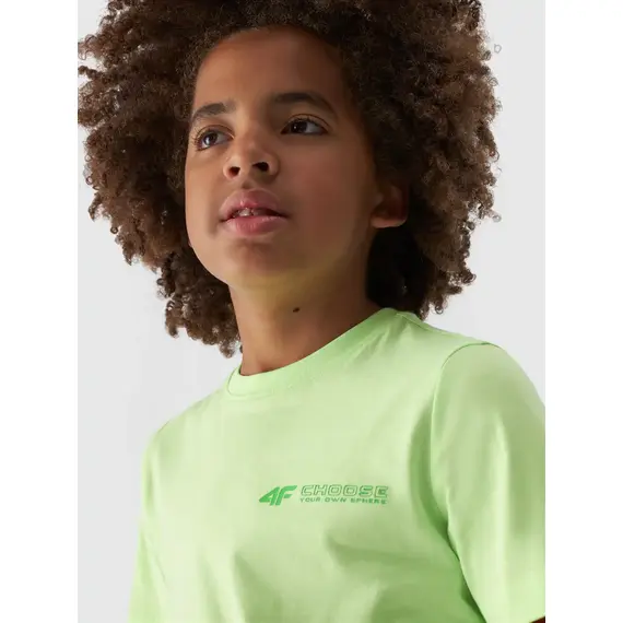 4F JUNIOR T-shirt bawełniany M1558 zielony, Kolor: zielony, Rozmiar: 152, 2 zdjęcie