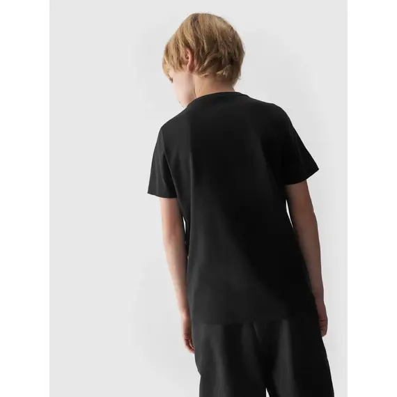 4F JUNIOR T-shirt bawełniany M1553 czarny, Kolor: czarny, Rozmiar: 152, 4 zdjęcie