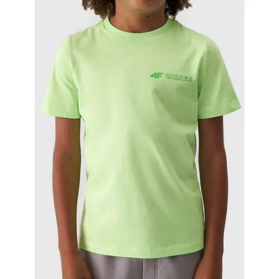 4F JUNIOR T-shirt bawełniany M1558 zielony, Kolor: zielony, Rozmiar: 152, 3 zdjęcie