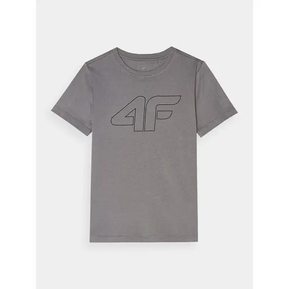 4F JUNIOR T-shirt bawełniany M1627 ciemnoszary, Kolor: ciemnoszary, Rozmiar: 140, 5 zdjęcie